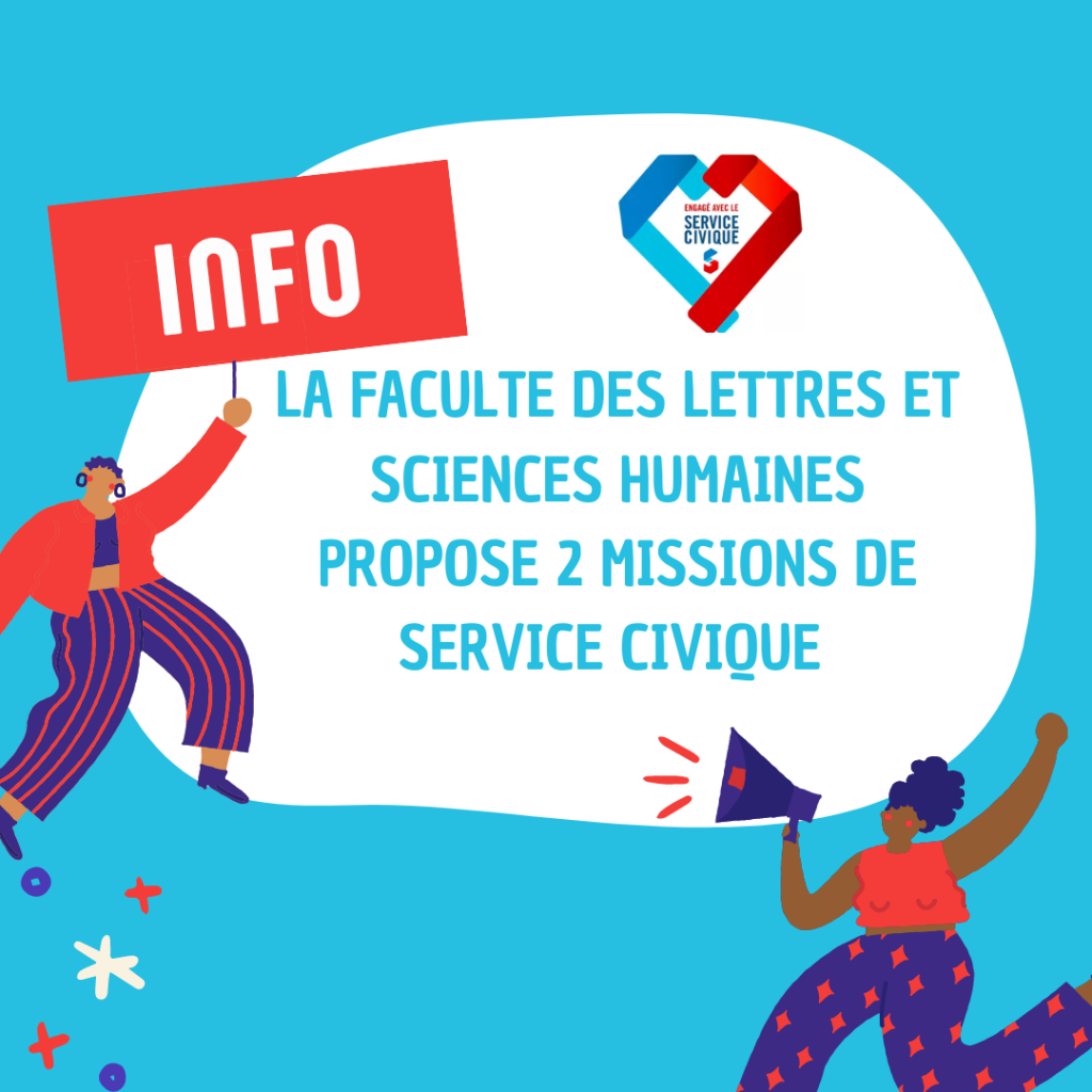 Service civique à vos candidatures Faculté des Lettres des